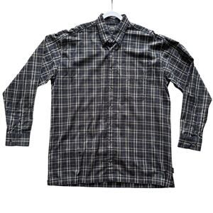 BD Baggies Blazer Oxford Button Down Shirt Mens Large Tall Plaid Made In India‎